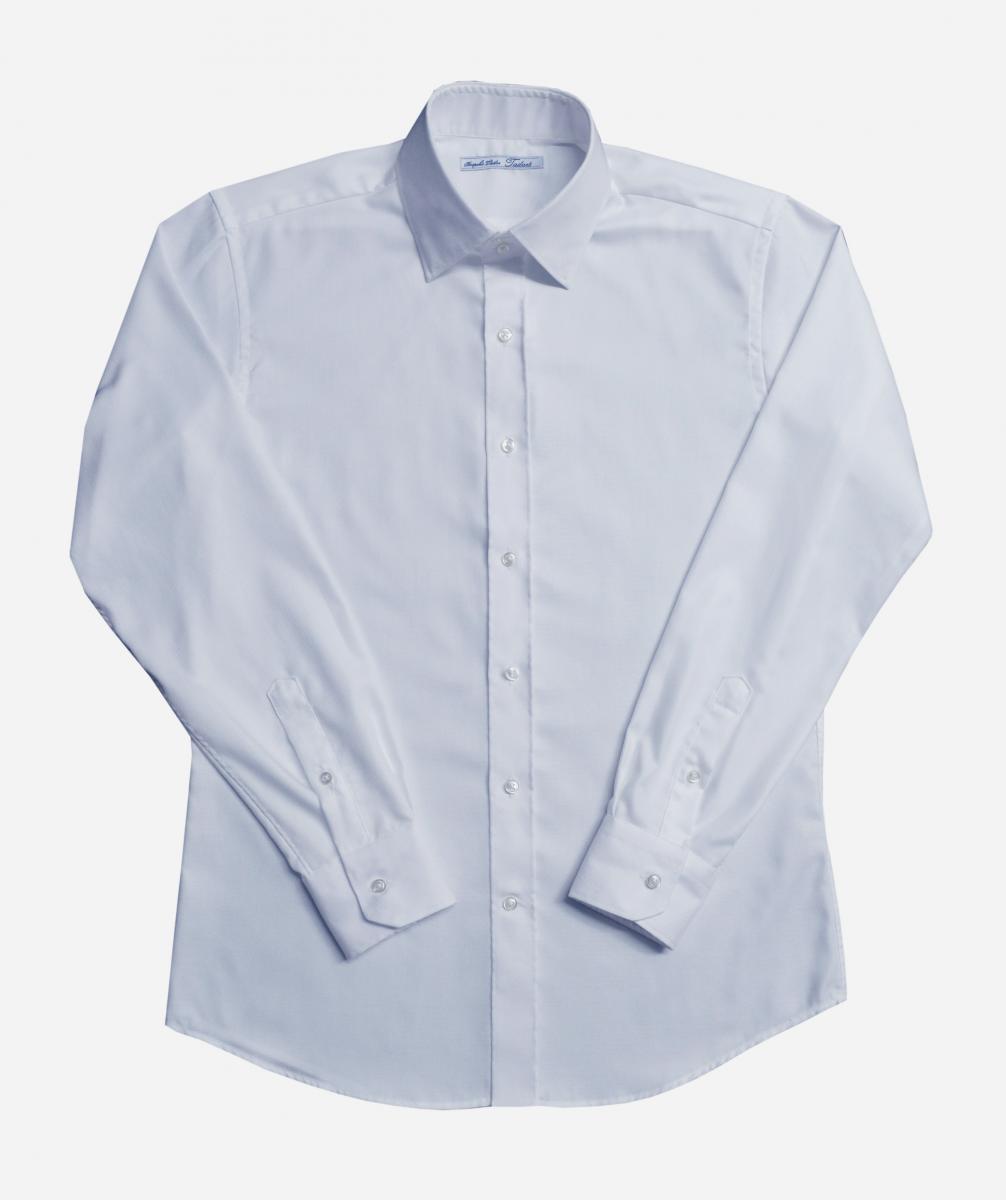 [オーダーシャツ]【イージーケア】オックスフォード白無地、この一着が有れば、活用度◎！　