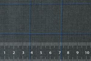 [オーダーレディーススーツ スカートセット]ネイビーとブルーのチェック柄がアクセントなお洒落な一枚