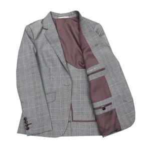 [オーダーレディーススーツ スカートセット]グレンチェック柄で紳士な装いを